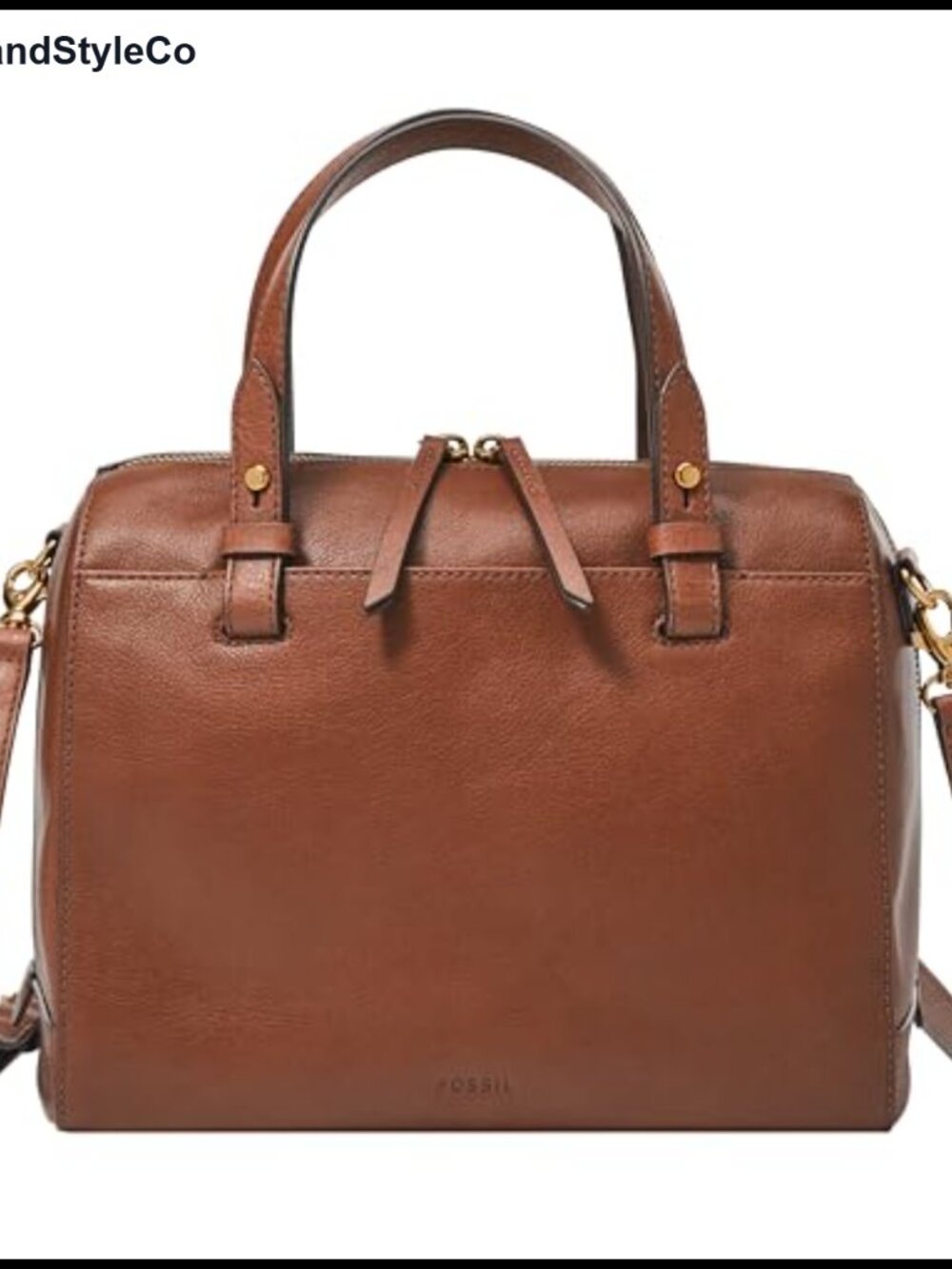 LiteHide Leather Satchel Handbag Detachable Crossbody Strap Purse